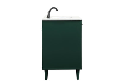 Elegant Furniture & Lighting - Baldwin 42 inch bathroom vanity in Green - VF47042MGN veiw 7