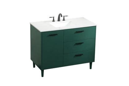 Elegant Furniture & Lighting - Baldwin 42 inch bathroom vanity in Green - VF47042MGN veiw 15