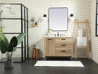 Elegant Furniture & Lighting - Baldwin 42 inch Single bathroom vanity in natural oak - VF47042NT veiw 5