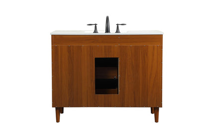 Elegant Furniture & Lighting - Baldwin 42 inch bathroom vanity in Teak - VF47042MTK veiw 8