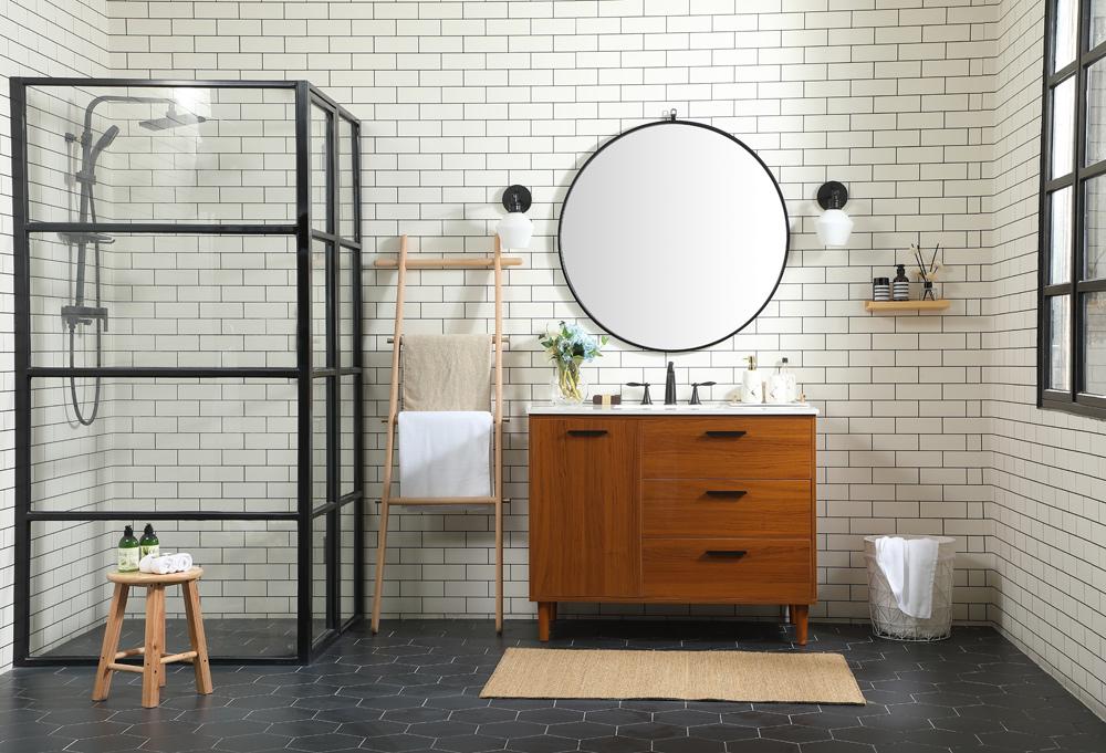 Elegant Furniture & Lighting - Baldwin 42 inch bathroom vanity in Teak - VF47042MTK veiw 11