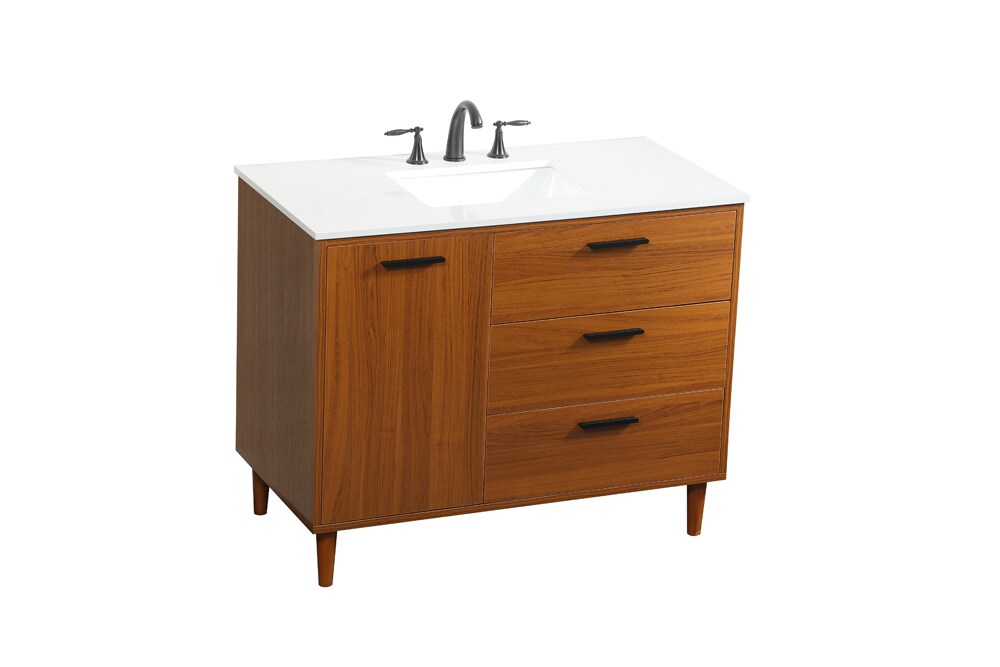 Elegant Furniture & Lighting - Baldwin 42 inch bathroom vanity in Teak - VF47042MTK veiw 15