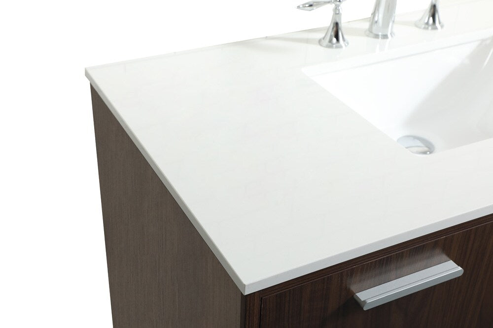 Elegant Furniture & Lighting - Baldwin 42 inch bathroom vanity in Walnut - VF47042MWT veiw 4