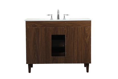 Elegant Furniture & Lighting - Baldwin 42 inch bathroom vanity in Walnut - VF47042MWT veiw 8