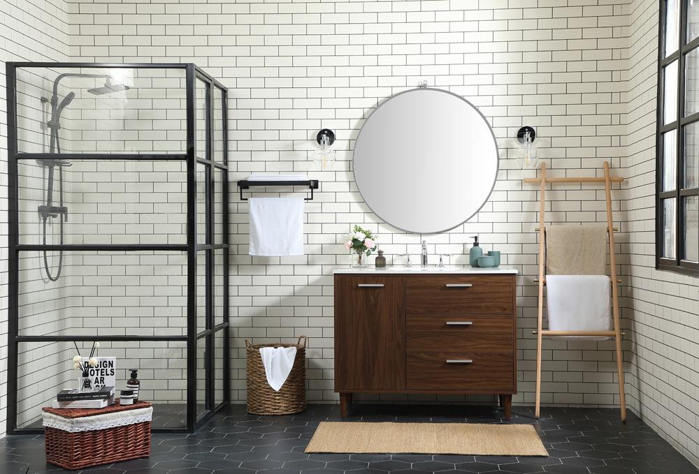 Elegant Furniture & Lighting - Baldwin 42 inch bathroom vanity in Walnut - VF47042MWT veiw 11