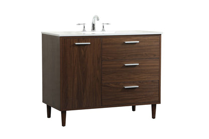 Elegant Furniture & Lighting - Baldwin 42 inch bathroom vanity in Walnut - VF47042MWT veiw 14