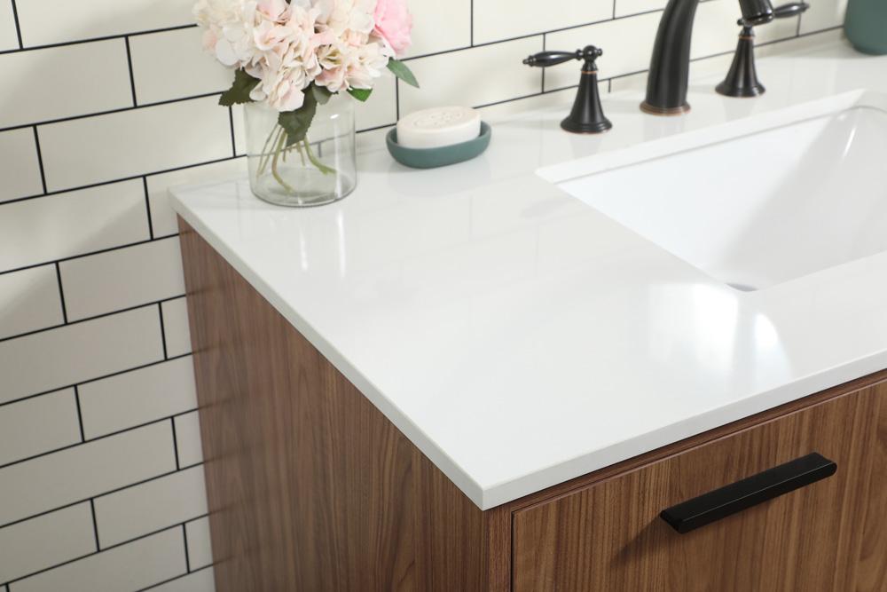 Elegant Furniture & Lighting - Baldwin 42 inch Single bathroom vanity in walnut brown - VF47042WB veiw 6