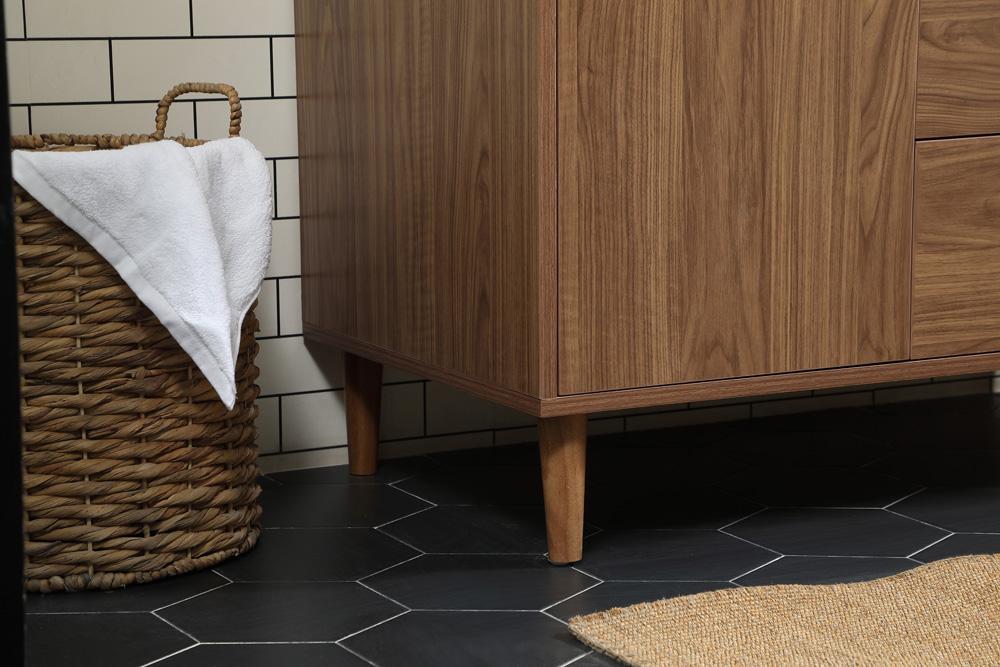 Elegant Furniture & Lighting - Baldwin 42 inch Single bathroom vanity in walnut brown - VF47042WB veiw 7