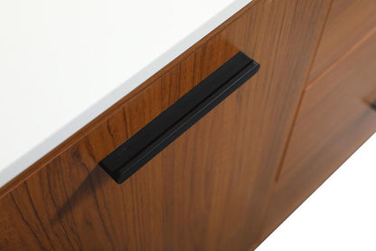 Elegant Furniture & Lighting - Baldwin 42 inch bathroom vanity in Teak with backsplash - VF47042MTK-BS veiw 5