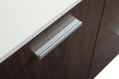 Elegant Furniture & Lighting - Baldwin 42 inch bathroom vanity in Walnut with backsplash - VF47042MWT-BS veiw 5