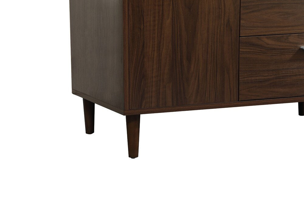 Elegant Furniture & Lighting - Baldwin 42 inch bathroom vanity in Walnut with backsplash - VF47042MWT-BS veiw 6