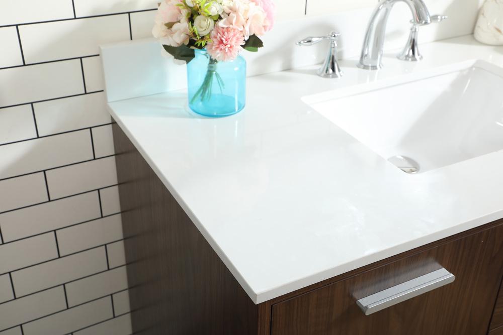 Elegant Furniture & Lighting - Baldwin 42 inch bathroom vanity in Walnut with backsplash - VF47042MWT-BS veiw 12