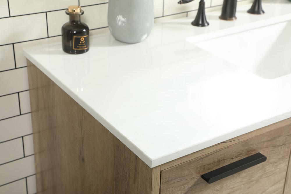 Elegant Furniture & Lighting - Baldwin 48 inch Single bathroom vanity in natural oak - VF47048NT veiw 6