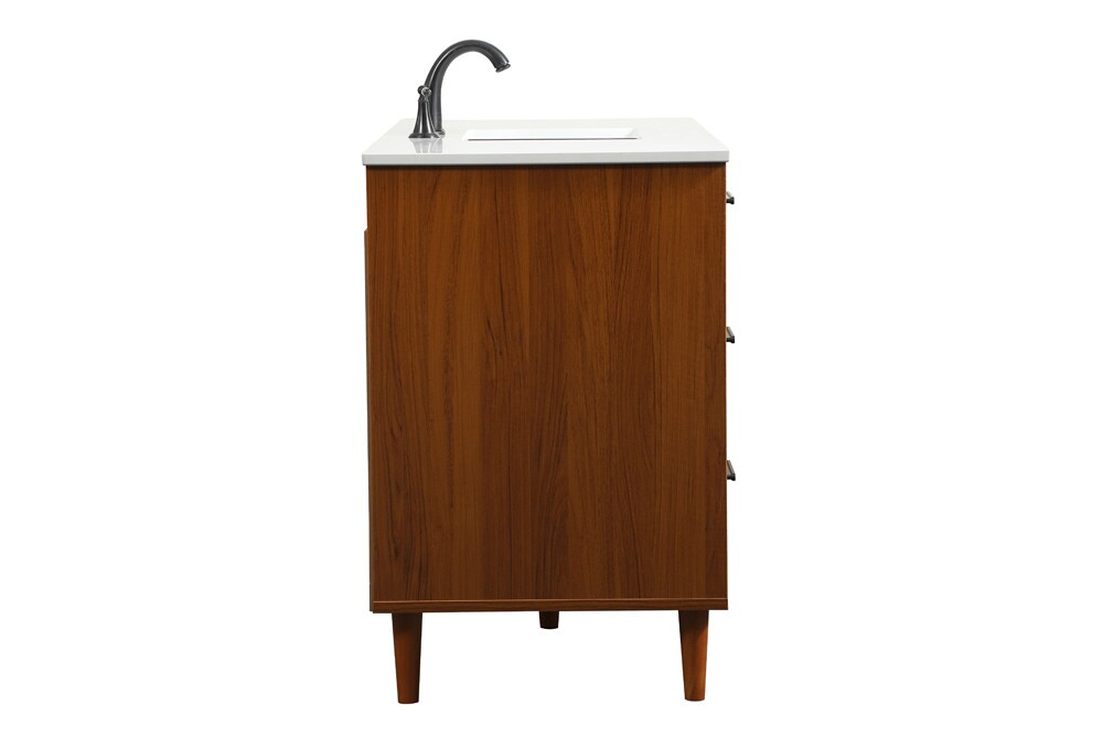 Elegant Furniture & Lighting - Baldwin 48 inch bathroom vanity in Teak - VF47048MTK veiw 7