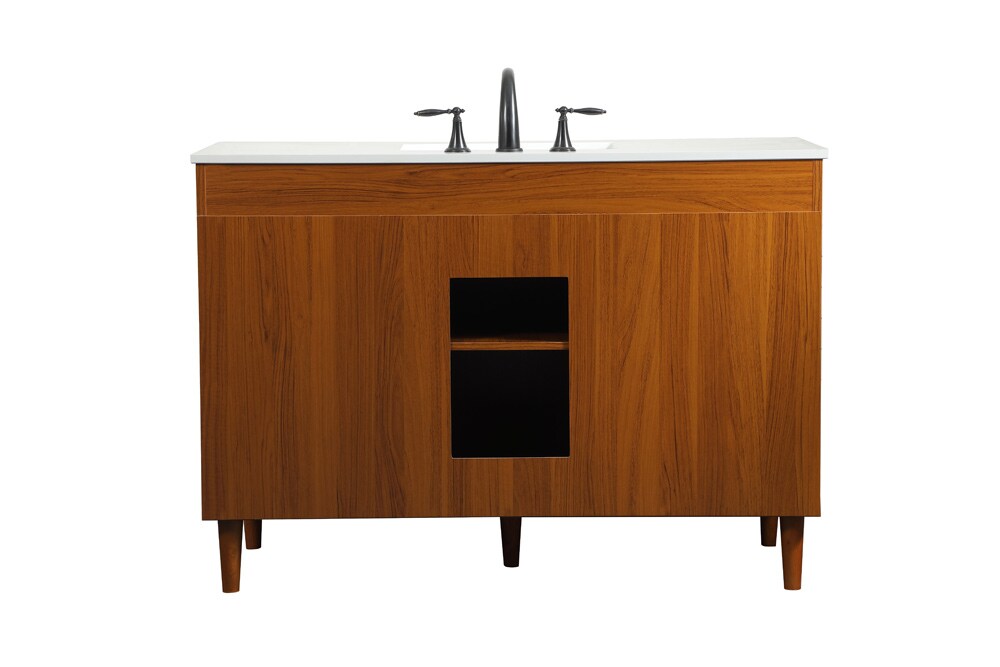 Elegant Furniture & Lighting - Baldwin 48 inch bathroom vanity in Teak - VF47048MTK veiw 8