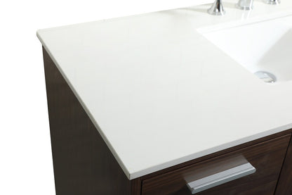 Elegant Furniture & Lighting - Baldwin 48 inch bathroom vanity in Walnut - VF47048MWT veiw 4
