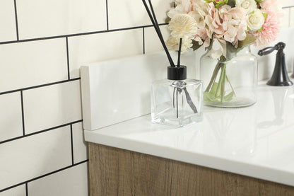 Elegant Furniture & Lighting - Baldwin 48 inch Single bathroom vanity in natural oak with backsplash - VF47048NT-BS veiw 6