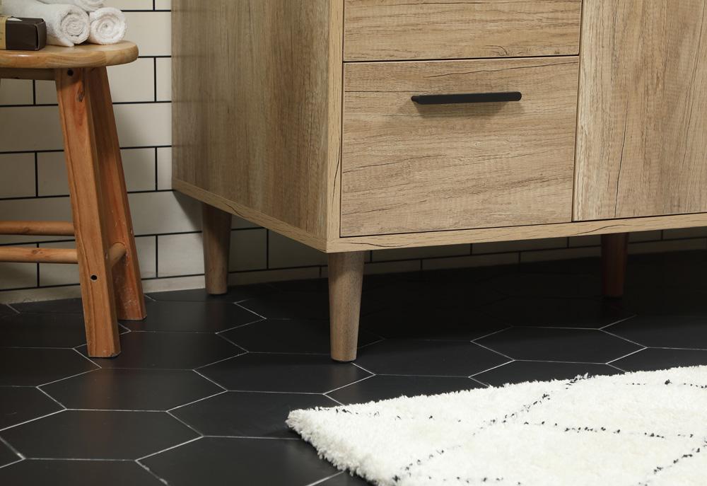 Elegant Furniture & Lighting - Baldwin 48 inch Single bathroom vanity in natural oak with backsplash - VF47048NT-BS veiw 7