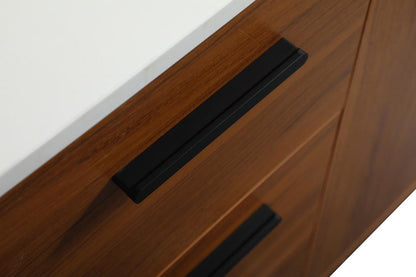 Elegant Furniture & Lighting - Baldwin 48 inch bathroom vanity in Teak with backsplash - VF47048MTK-BS veiw 5