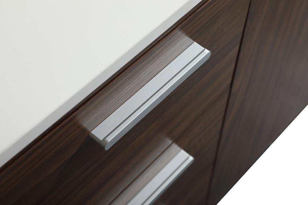 Elegant Furniture & Lighting - Baldwin 48 inch bathroom vanity in Walnut with backsplash - VF47048MWT-BS veiw 5