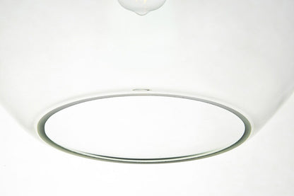 Elegant Furniture & Lighting - Baxter 1 Light Black Pendant With Clear Glass - LD2224BK veiw 4
