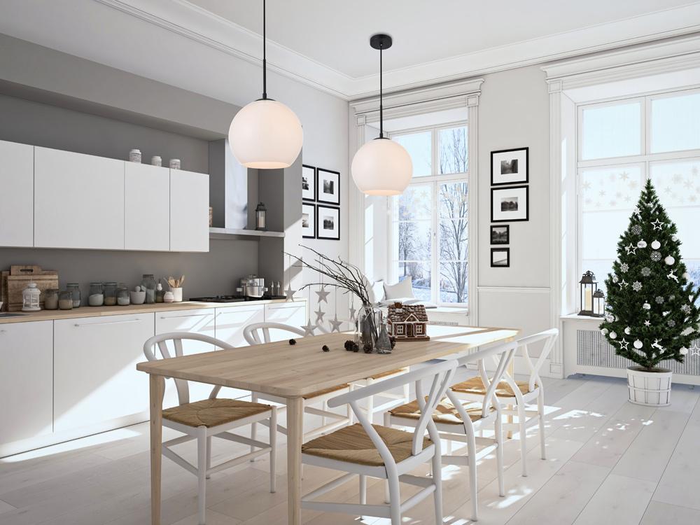 Elegant Furniture & Lighting - Baxter 1 Light Black Pendant With Frosted White Glass - LD2213BK veiw 2
