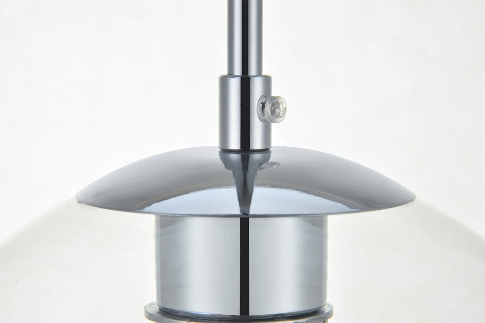 Elegant Furniture & Lighting - Baxter 3 Lights Chrome Pendant With Clear Glass - LD2208C veiw 5