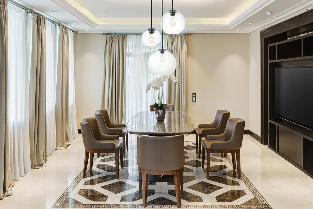 Elegant Furniture & Lighting - Baxter 3 Lights Black Pendant With Clear Glass - LD2218BK veiw 2