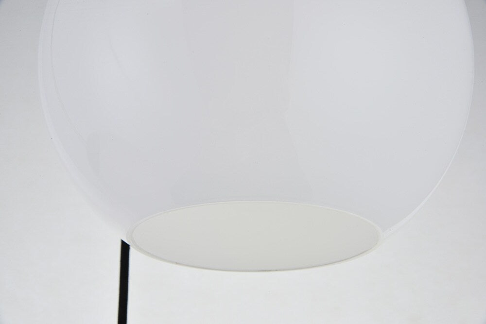 Elegant Furniture & Lighting - Baxter 3 Lights Brass Pendant With Frosted White Glass - LD2209BR veiw 7