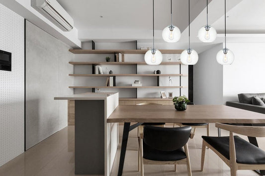 Elegant Furniture & Lighting - Baxter 5 Lights Chrome Pendant With Clear Glass - LD2228C veiw 2