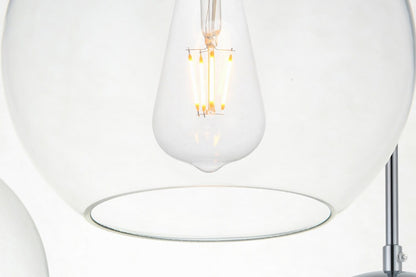 Elegant Furniture & Lighting - Baxter 7 Lights Chrome Pendant With Clear Glass - LD2230C veiw 5