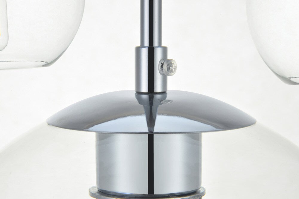 Elegant Furniture & Lighting - Baxter 7 Lights Chrome Pendant With Clear Glass - LD2230C veiw 6