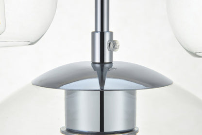 Elegant Furniture & Lighting - Baxter 7 Lights Chrome Pendant With Clear Glass - LD2230C veiw 6