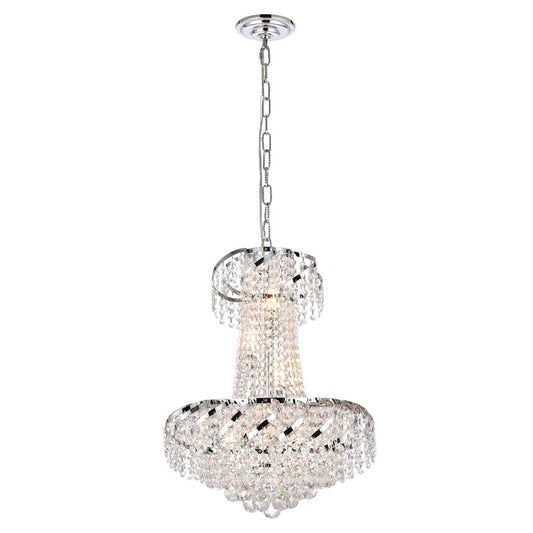Elegant Furniture & Lighting - Belenus 6 light Chrome Pendant Clear Royal Cut Crystal - VECA1D18C/RC veiw 1