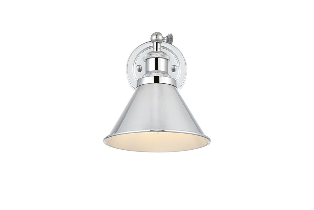 Elegant Furniture & Lighting - Bentley 1 light Chrome Bath Sconce - LD7324W7CH veiw 1