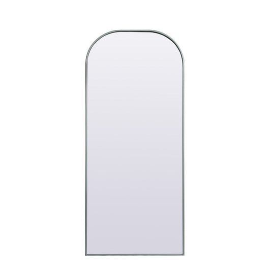 Elegant Furniture & Lighting - Blaire Metal Frame Arch Full Length Mirror 28x66 Inch in Silver - MR1B2866SIL veiw 1