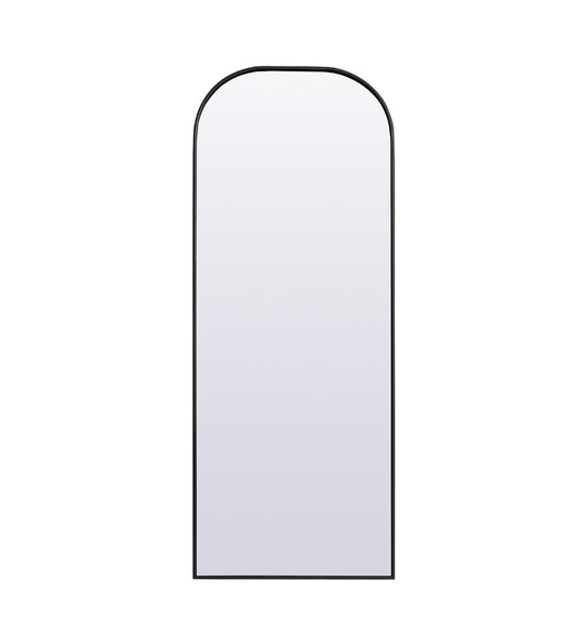 Elegant Furniture & Lighting - Blaire Metal Frame Arch Full Length Mirror 28x74 Inch in Black - MR1B2874BLK veiw 1
