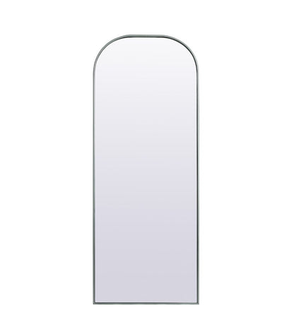 Elegant Furniture & Lighting - Blaire Metal Frame Arch Full Length Mirror 28x74 Inch in Silver - MR1B2874SIL veiw 1