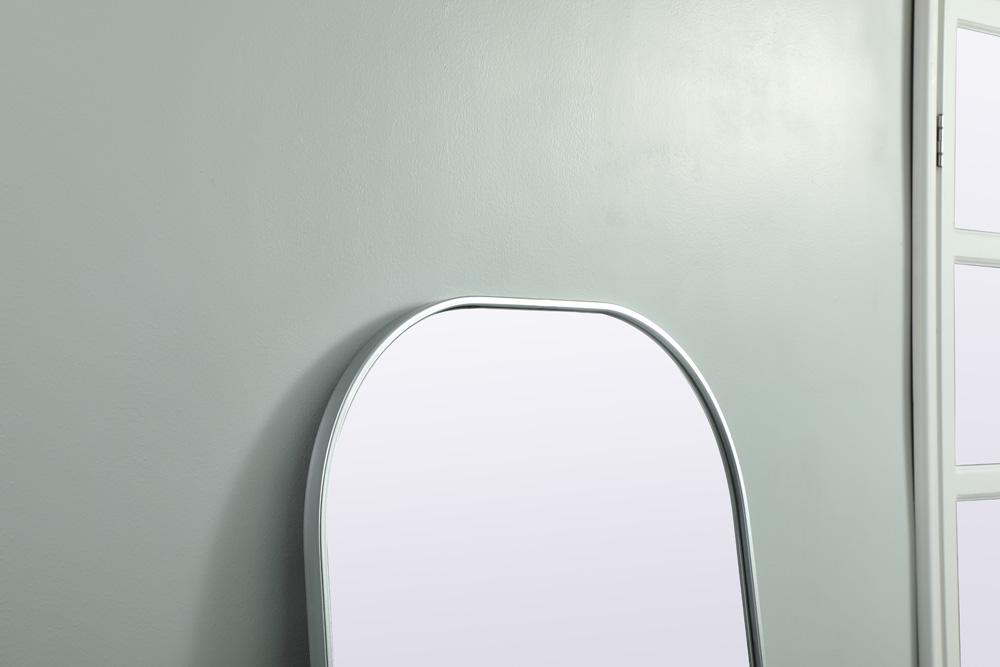 Elegant Furniture & Lighting - Blaire Metal Frame Arch Full Length Mirror 28x74 Inch in Silver - MR1B2874SIL veiw 6