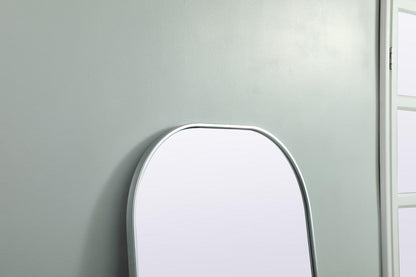 Elegant Furniture & Lighting - Blaire Metal Frame Arch Full Length Mirror 28x74 Inch in Silver - MR1B2874SIL veiw 6