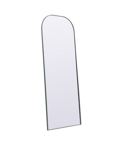 Elegant Furniture & Lighting - Blaire Metal Frame Arch Full Length Mirror 28x74 Inch in Silver - MR1B2874SIL veiw 7