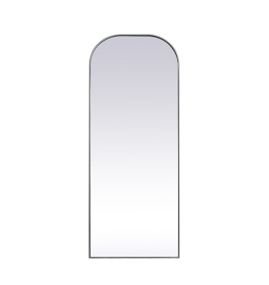 Elegant Furniture & Lighting - Blaire Metal Frame Arch Full Length Mirror 28x74 Inch in Silver - MR1FL2874SIL veiw 1