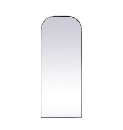 Elegant Furniture & Lighting - Blaire Metal Frame Arch Full Length Mirror 28x74 Inch in Silver - MR1FL2874SIL veiw 1
