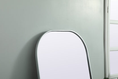 Elegant Furniture & Lighting - Blaire Metal Frame Arch Full Length Mirror 28x74 Inch in Silver - MR1FL2874SIL veiw 6