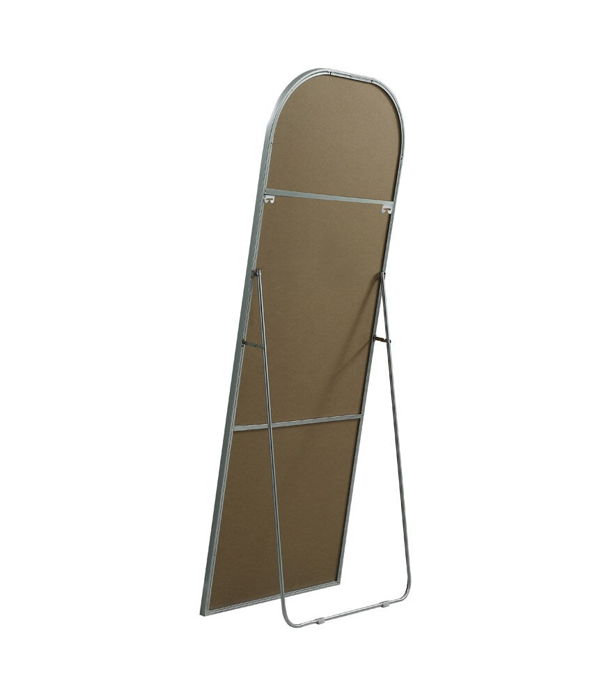 Elegant Furniture & Lighting - Blaire Metal Frame Arch Full Length Mirror 28x74 Inch in Silver - MR1FL2874SIL veiw 8