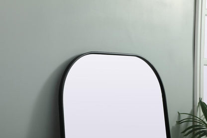 Elegant Furniture & Lighting - Blaire Metal Frame Arch Full Length Mirror 32x66 Inch in Black - MR1B3266BLK veiw 6