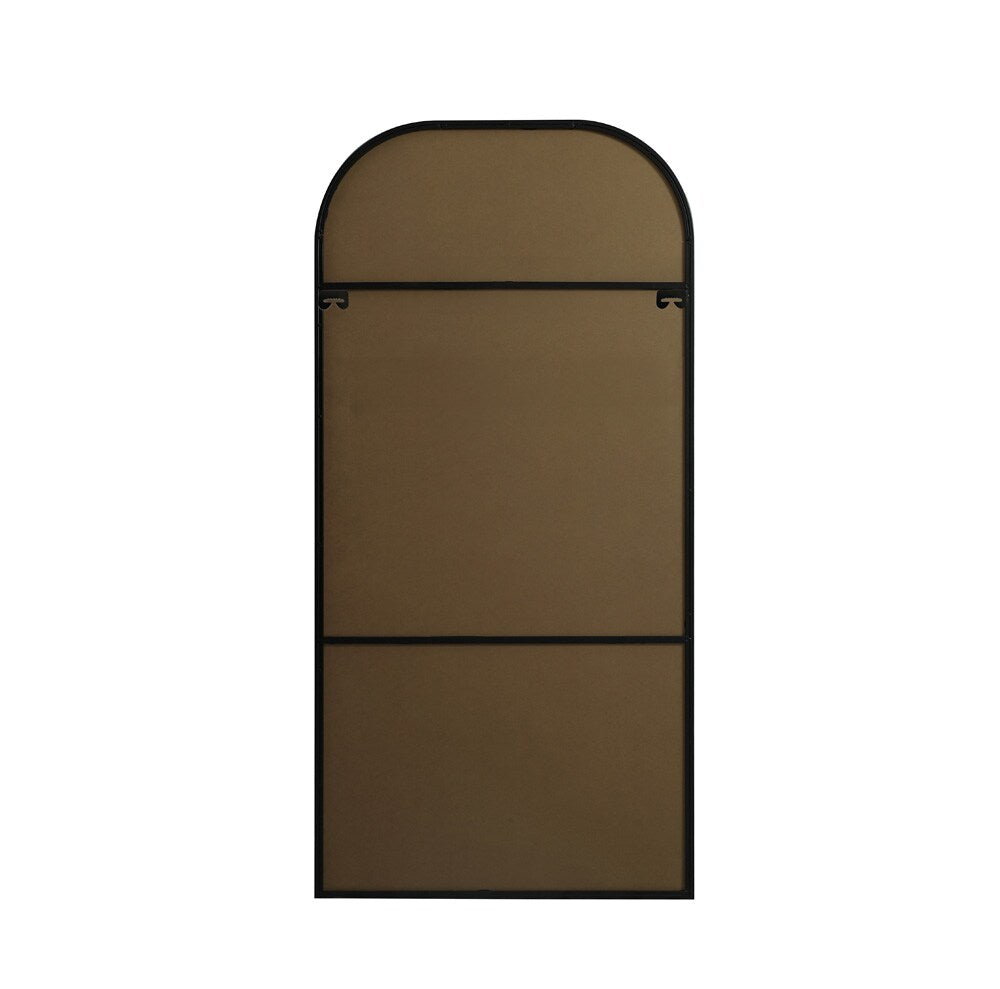 Elegant Furniture & Lighting - Blaire Metal Frame Arch Full Length Mirror 32x66 Inch in Black - MR1B3266BLK veiw 8