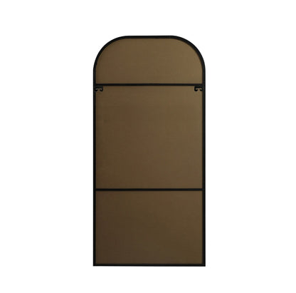 Elegant Furniture & Lighting - Blaire Metal Frame Arch Full Length Mirror 32x66 Inch in Black - MR1B3266BLK veiw 8