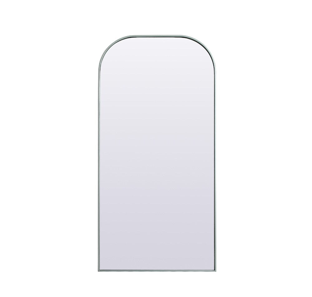 Elegant Furniture & Lighting - Blaire Metal Frame Arch Full Length Mirror 32x66 Inch in Silver - MR1B3266SIL veiw 1