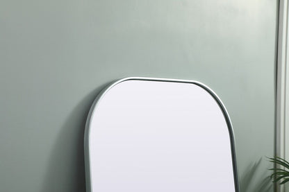 Elegant Furniture & Lighting - Blaire Metal Frame Arch Full Length Mirror 32x66 Inch in Silver - MR1B3266SIL veiw 6